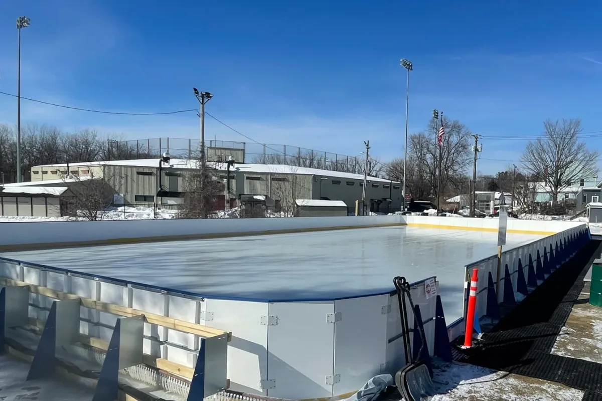 Wahconah Park in Pittsfield, MA — site of the new refrigerated outdoor skating rink