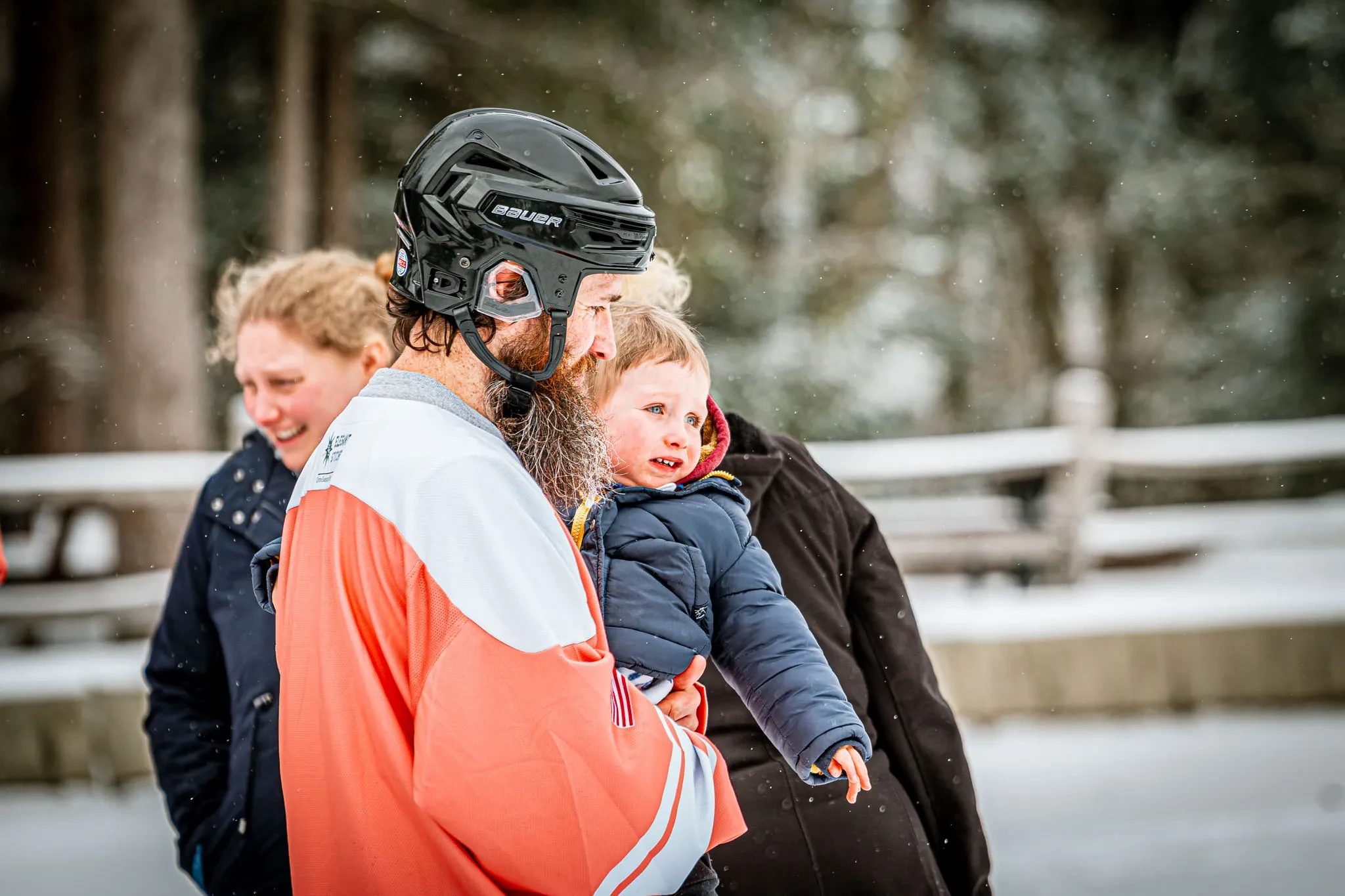 Community gathering at the Berkshire Pond Hockey Classic