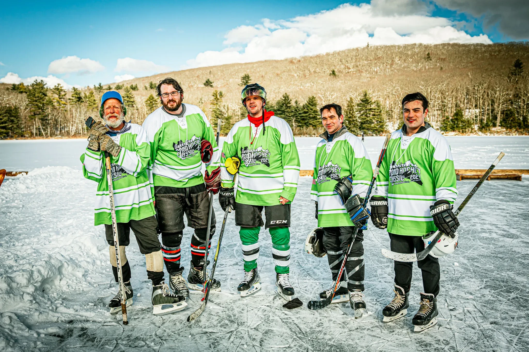 Outdoor hockey at Wahconah Park Pittsfield MA